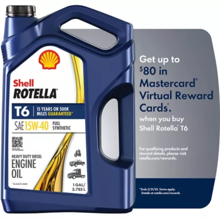 Rotella shell 1 gal Full synthetic oil 15W-40 T6 Motor Oils