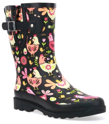 womens chicken rain boots