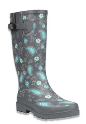 rubber boots that look like cowboy boots