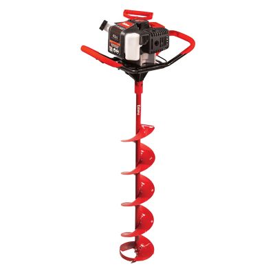 Eskimo Mako M43Q8 43cc Gas Powered Ice Fishing Auger with 8-In. Quantum Cutting System, Only 32 Pounds, 5 Year Limited Warranty