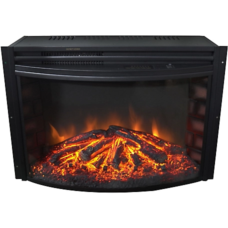 Cambridge 25 in. Freestanding Curved Fireplace
