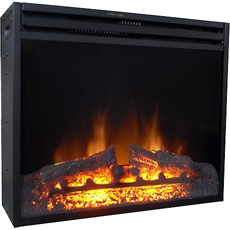 Cambridge 27-In. Freestanding 5116 BTU Electric Fireplace Heater Insert with Remote Control and 9-Hour Timer