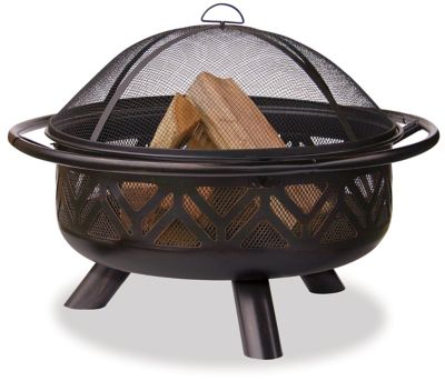 Endless Summer 36 in. Wood-Burning Geometric Fire Pit Bowl, Oil-Rubbed Bronze