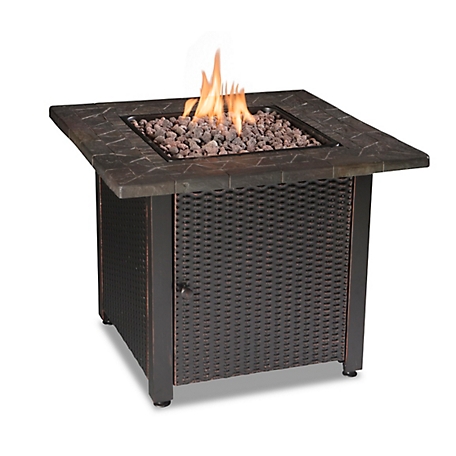 Endless Summer LP Gas Outdoor Fire Pit with Resin Mantel, 30,000 BTU