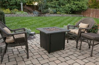 Image showing 6 th Endless Summer 30 in. Propane Gas Outdoor Fire Pit with Resin Mantel, 30,000 BTU