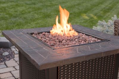 Image showing 9 th Endless Summer 30 in. Propane Gas Outdoor Fire Pit with Resin Mantel, 30,000 BTU