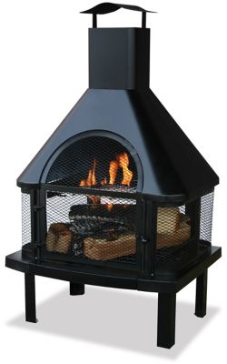 Endless Summer Wood-Burning Outdoor Fire House, 25 in. x 20.5 in., Black I took out the cooking shelf to make it easier to put enough wood in to have a decent size fire