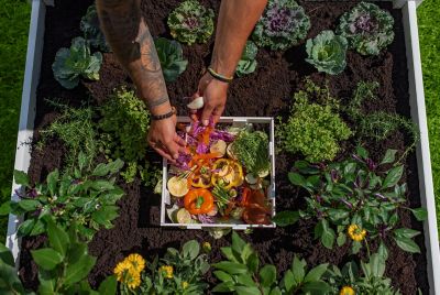 Image showing 5 th Vita 4x4 Keyhole Composting Garden