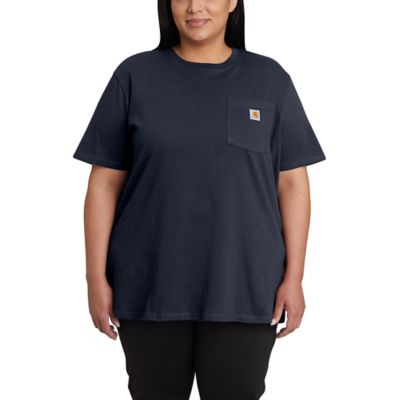 Image showing 2 th Carhartt Women's K87 Loose Fit Heavyweight Short-Sleeve Pocket T Shirt