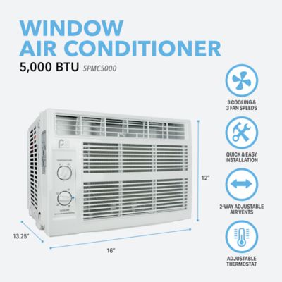Image showing  115V Window Air Conditioner, 150 sq. ft., 5,000 BTU