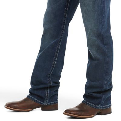 Image showing 4 th Ariat Men's Relaxed Fit Low-Rise M4 Adkins Bootcut Jeans