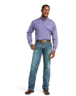 Image showing 4 th Ariat Men's Classic Fit Low-Rise M4 Scoundrel Bootcut Jeans