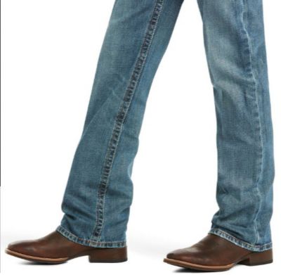 Image showing 7 th Ariat Men's Classic Fit Low-Rise M4 Scoundrel Bootcut Jeans