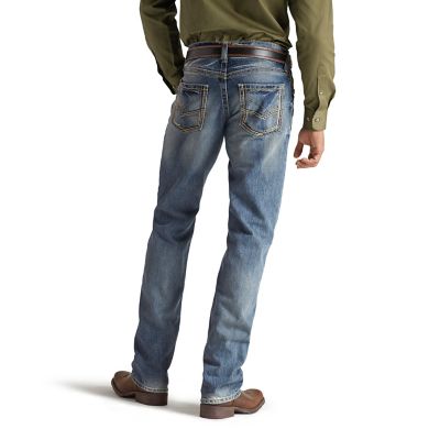 Image showing 1 th Ariat Men's Slim Fit M5 Stackable Straight Leg Jeans