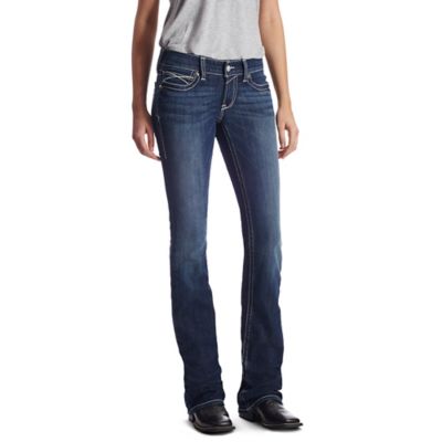 Ariat Women's Slim Fit Mid-Rise R.E.A.L Rosy Whipstitch Bootcut Jeans LOVE these jeans!