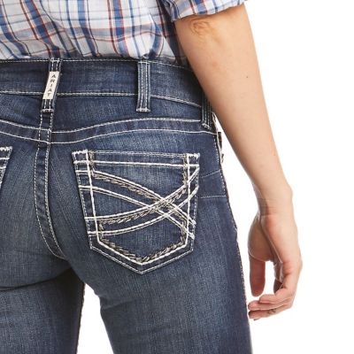 Image showing 2 th Ariat Women's Slim Fit Mid-Rise REAL Entwined Bootcut Jeans