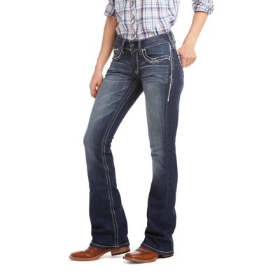 Ariat REAL Mid Rise Entwined Boot Cut Jean