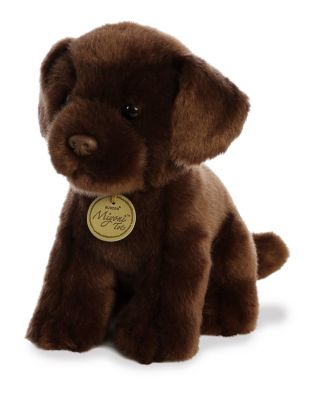 Aurora Chocolate Lab Pup Stuffed Dog Toy, 11 in.