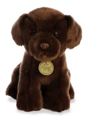 Image showing  Chocolate Lab Pup Stuffed Dog Toy, 11 in.