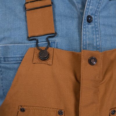 Image showing  Men's Heavy-Duty Rigid Duck Insulated Bib Overalls