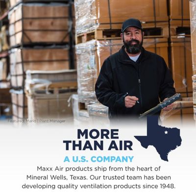 Image showing 7 th Maxx Air 20 in. 3-Speed Tilting Outdoor Rated Pedestal Fan, 4,600 CFM, Black