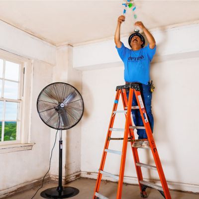 Image showing  30 in. Adjustable Height Oscillating Pedestal Fan, 3 Speeds, Black