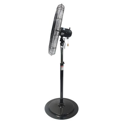 Image showing 5 th Maxx Air 30 in. Adjustable Height Oscillating Pedestal Fan, 3 Speeds, Black