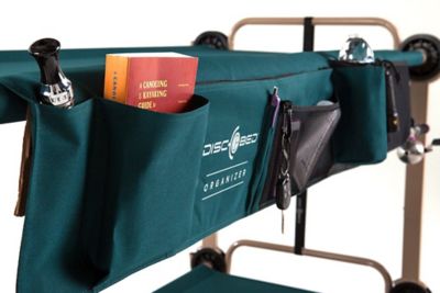 Disc-O-Bed Bedside Organizer, Solid Green