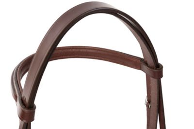Image showing 6 th Huntley Equestrian Fancy-Stitched Raised Sedgwick Leather Padded English Bridle, Full
