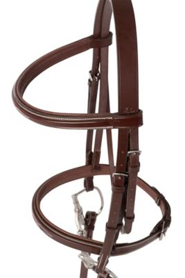 Image showing  Fancy-Stitched Raised Sedgwick Leather Padded English Bridle, Small Pony