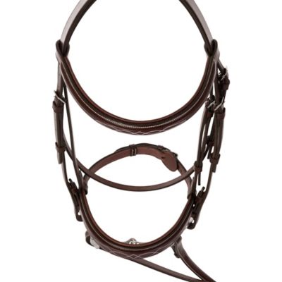 Image showing  Fancy-Stitched Raised Sedgwick Leather Padded English Bridle, Oversize