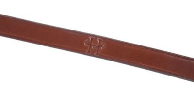 Image showing  Fancy-Stitched Raised English Leather Standing Martingale, Cob, Conker Color