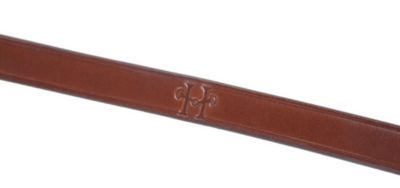 Image showing  Fancy-Stitched Raised English Leather Standing Martingale, Medium Pony, Conker Color