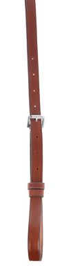 Image showing  Fancy-Stitched Raised English Leather Standing Martingale, Small Pony, Conker Color