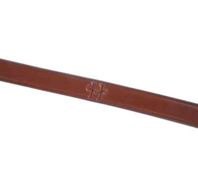 Image showing  Fancy-Stitched Raised English Leather Standing Martingale, Small Pony, Conker Color