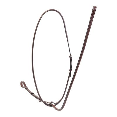 Image showing  Fancy-Stitched Raised English Leather Standing Martingale, Full, Australian Nut Color