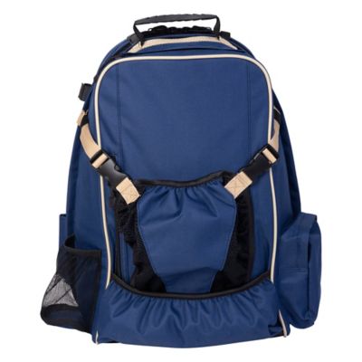 Huntley Equestrian Deluxe Travel Backpack, Navy