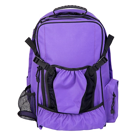 Huntley Equestrian Deluxe Travel Backpack, Purple