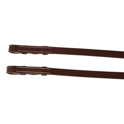 Image showing  English Leather Cheekpiece, Full, Australian Nut Color