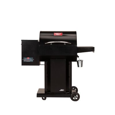 US Stove 350 sq. in. USSC Grills The Hooch Wood Pellet Grill and Smoker, Black