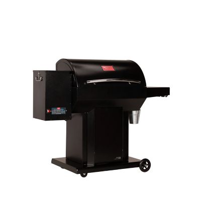 Image showing  730 sq. in. USSC Grills The Cumberland Wood Pellet Grill and Smoker, Black