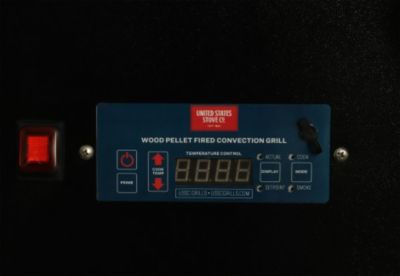 Image showing  890 sq. in. USSC Grills The Irondale Wood Pellet Grill and Smoker, Black