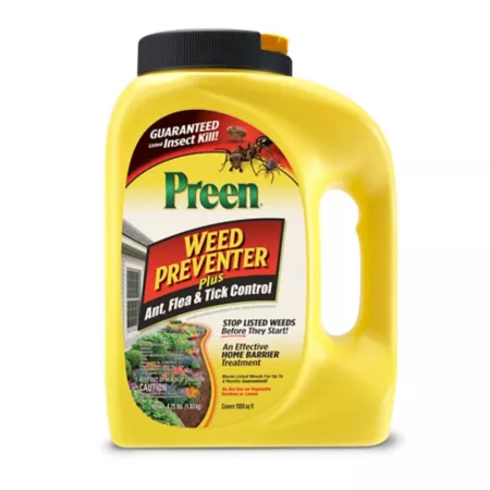 Preen 4.25 lb Weed Preventer Plus Ant Tick and Flea Control Insecticides