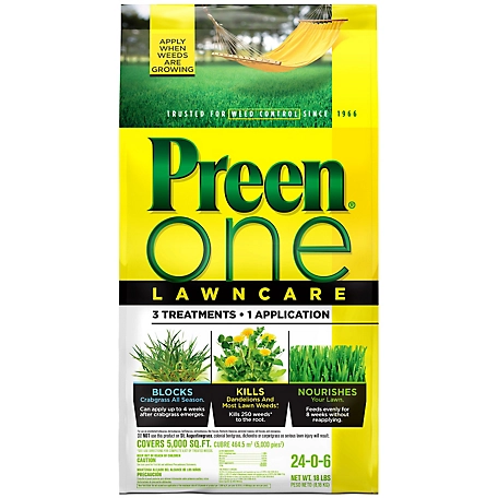Preen 18 lb. 5,000 sq. ft. One Lawncare Weed Killer