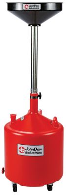 JohnDow Industries 18 gal. Economy Portable Poly Oil Drain, 18 in. Funnel