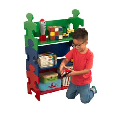 KidKraft 3-Shelf Puzzle Bookshelf