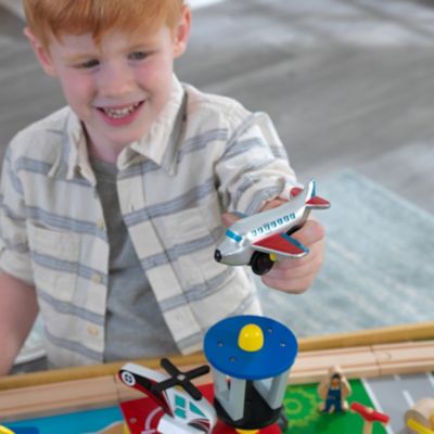 Image showing 6 th KidKraft Waterfall Mountain Train Set and Table