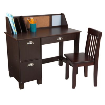 KidKraft Children's Study Desk and Chair, Espresso