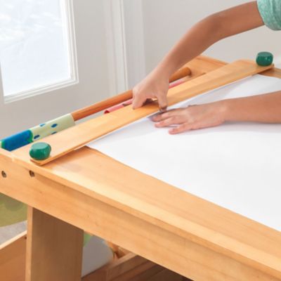 Image showing 5 th KidKraft Children's Art Table with Drying Rack and Storage