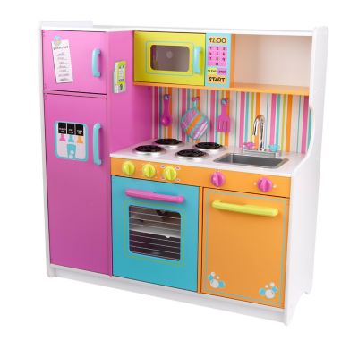 Image showing  Deluxe Big and Bright Wooden Play Kitchen with Play Phone
